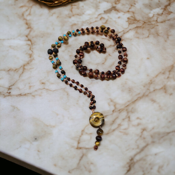 Mala - Golden and Red Tigers Eye