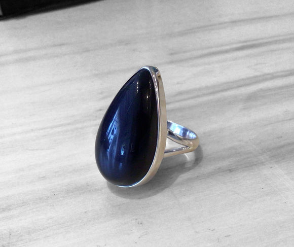 Obsidian Ring Size 9