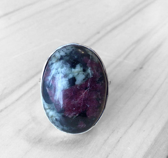 Eudialyte Ring Size 8