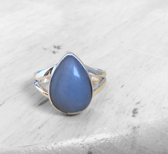 Angelite Ring Size 5