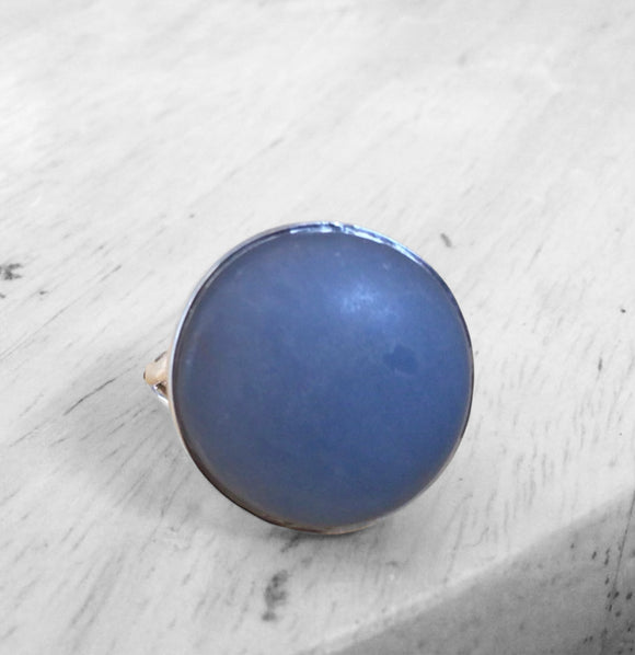 Angelite Ring Size 8