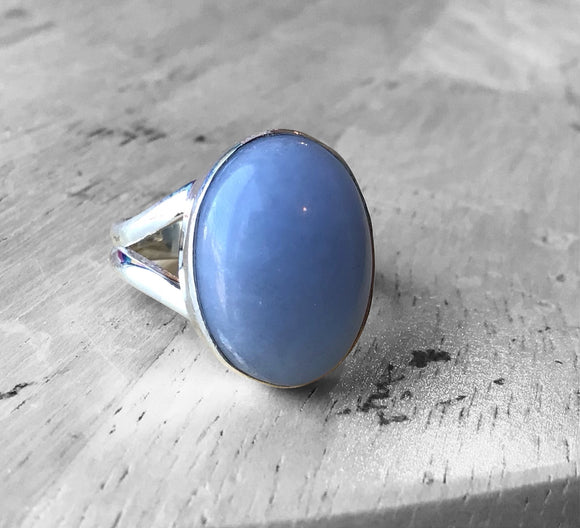 Angelite Ring Size 7