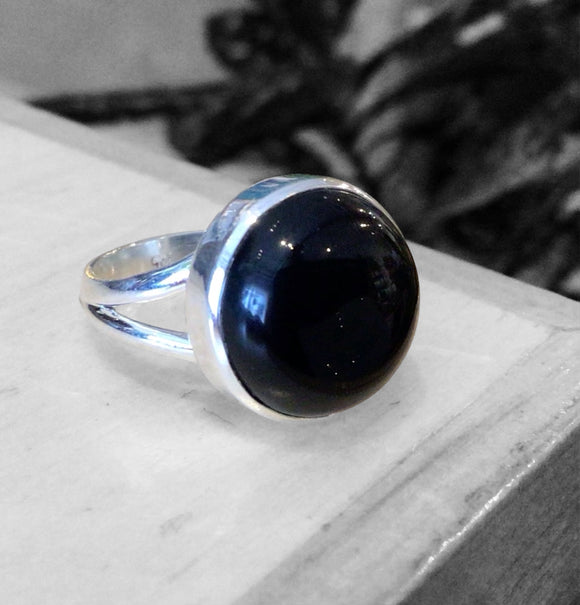 Black Onyx Ring Size 5