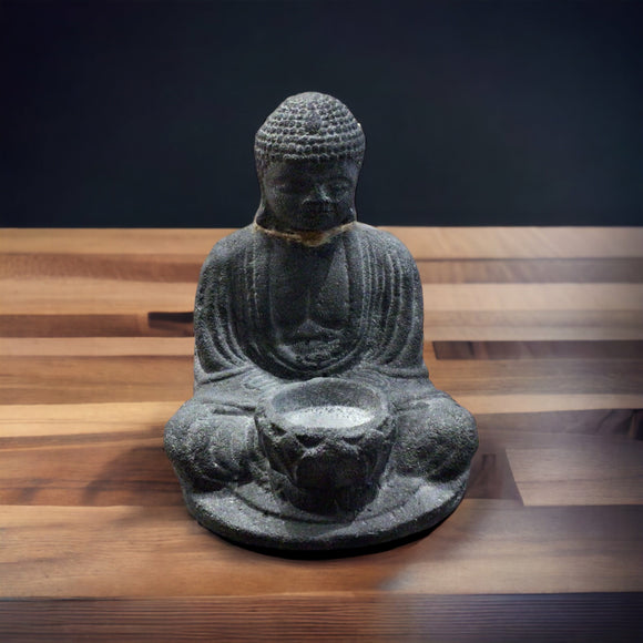 Buddha Tea Lite Holder Statue