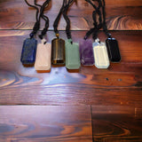 Crystal Tablet Necklace