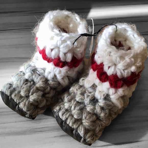 Crochet Slippers - Size 2 Year