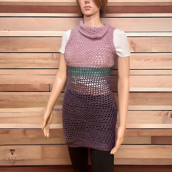 Crochet Tunic Dress - Size Small