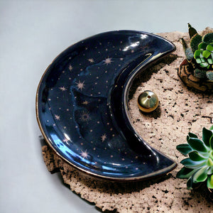 Ceramic Moon Incense Burner