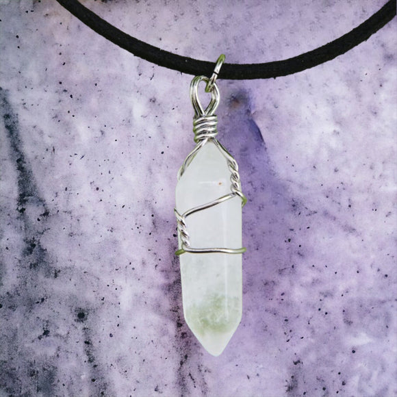 Wire Wrapped Clear Quartz