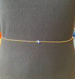 Single Evil Eye Belly Chain 24”-28”
