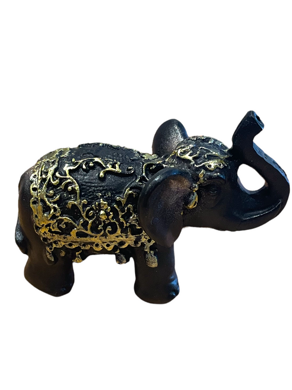 Gold and Black Elephant