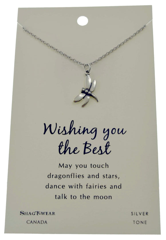 Dragonfly Wishing You Necklace