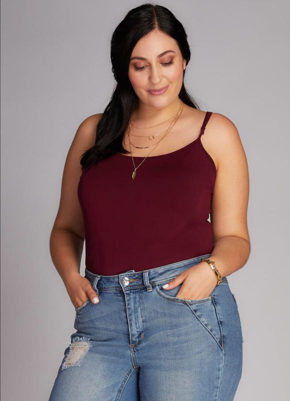 Bamboo Bordeaux Cami - XL *