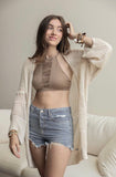 Leto knit Netted Cardigan