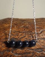 Solitary Siren Blue Goldstone Necklace