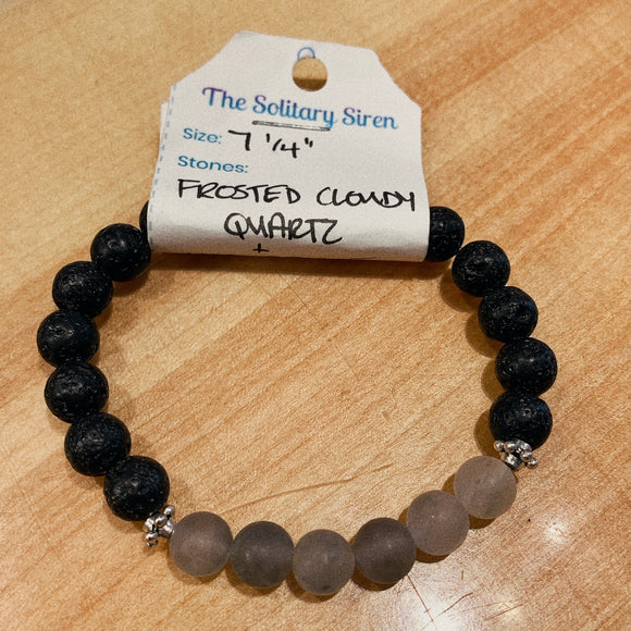 Solitary Siren Quartz & Lava Stone Bracelet 7