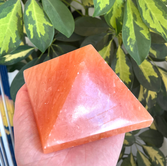 Orange Calcite Pyramid