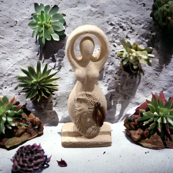Gypsum Statue - Eagle Goddess