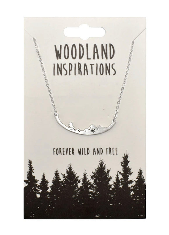 Woodland Skier Necklace