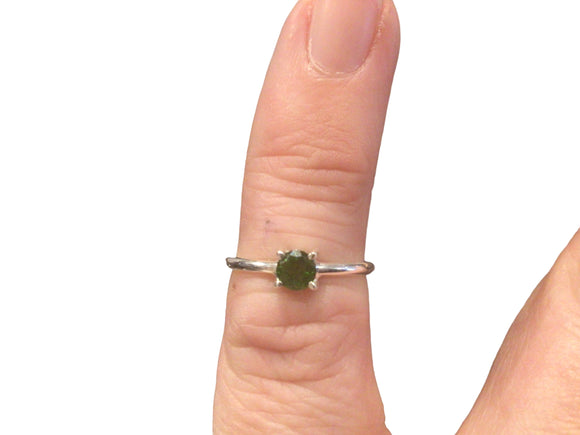 Diopside Crystal Ring Size 3