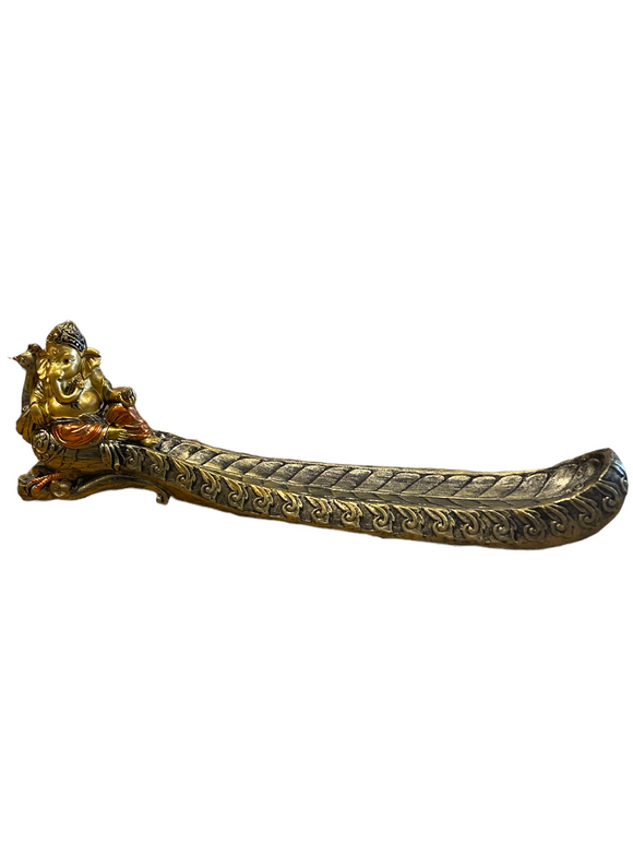 Ganesha and Lotus Incense Holder