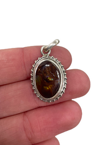 Fire Agate Pendant