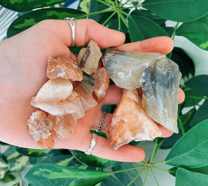 Rainbow calcite tumble