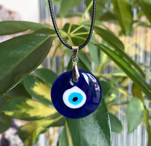 Evil Eye Round Cord Necklace
