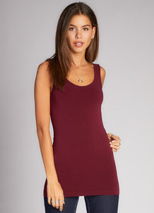 C'est Moi Bamboo Tank Dress Bordeaux