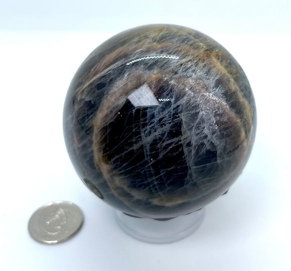 Black Moonstone Spheres