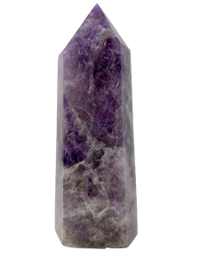 Chevron Amethyst Obelisk