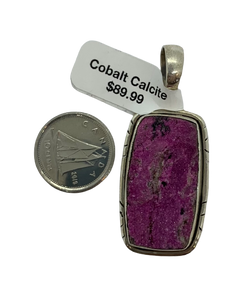 Cobalt Calcite Pendant