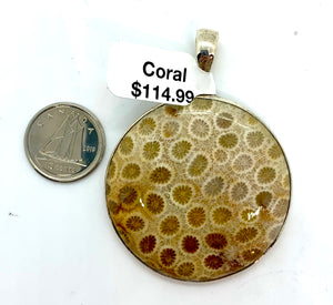 White Coral Pendant