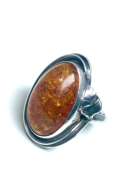 Baltic Amber Ring size 7