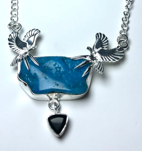 Turquoise Mystic Mountain Eagle Necklace