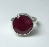 Ruby Signet Ring Size 7