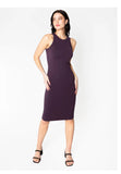 Ribbed Body Con Dress * Mid Length, Size Medium
