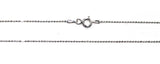 18” Sterling Faceted Ball Chain