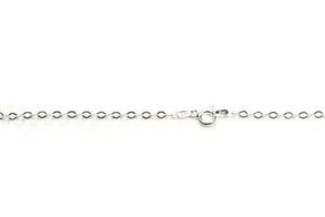 16” Sterling Diamond Anchor Chain