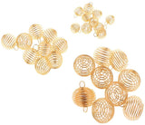 Gold & Silver Tone Wire Crystal Cage