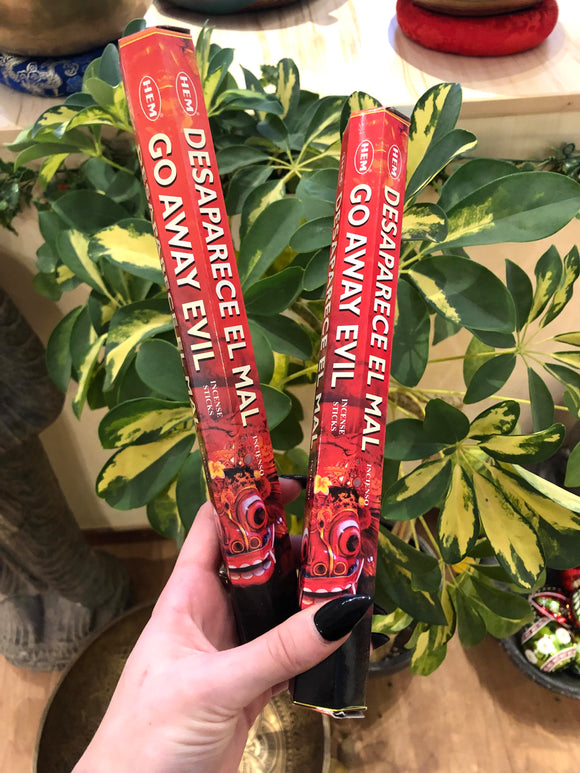 Go Away Evil Hem Incense Sticks