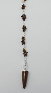 Tiger’s Eye Pendulum with Chips
